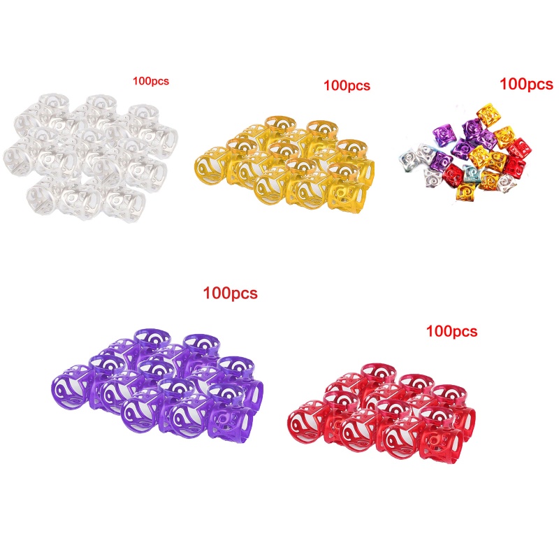 One Set 100 Kẹp Tóc Nhiều Màu Sắc Cá Tính
