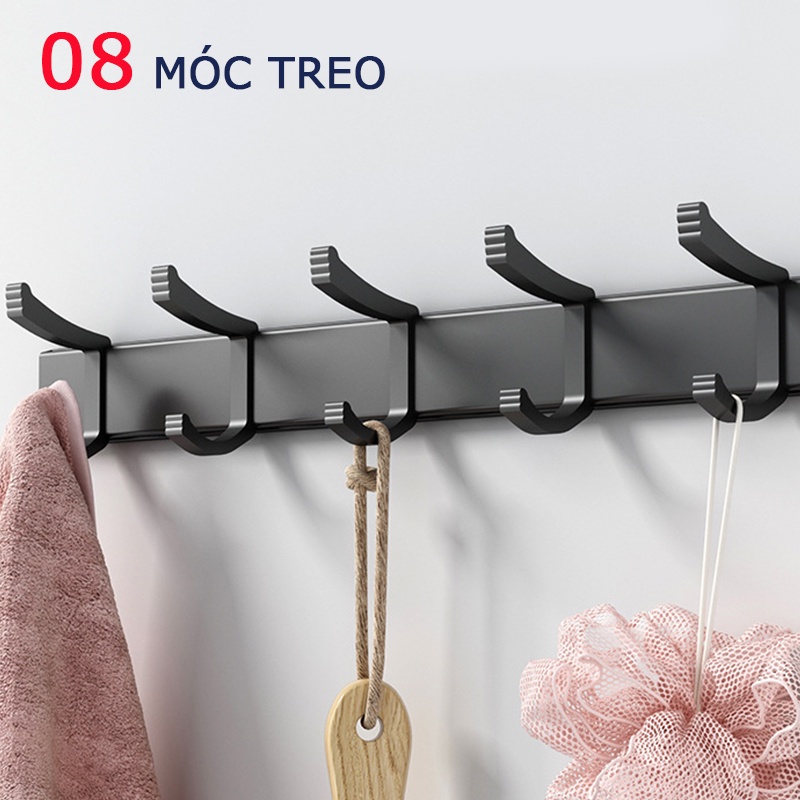 Móc treo đồ, thanh treo đồ dán tường nhà tắm sơn tĩnh điện