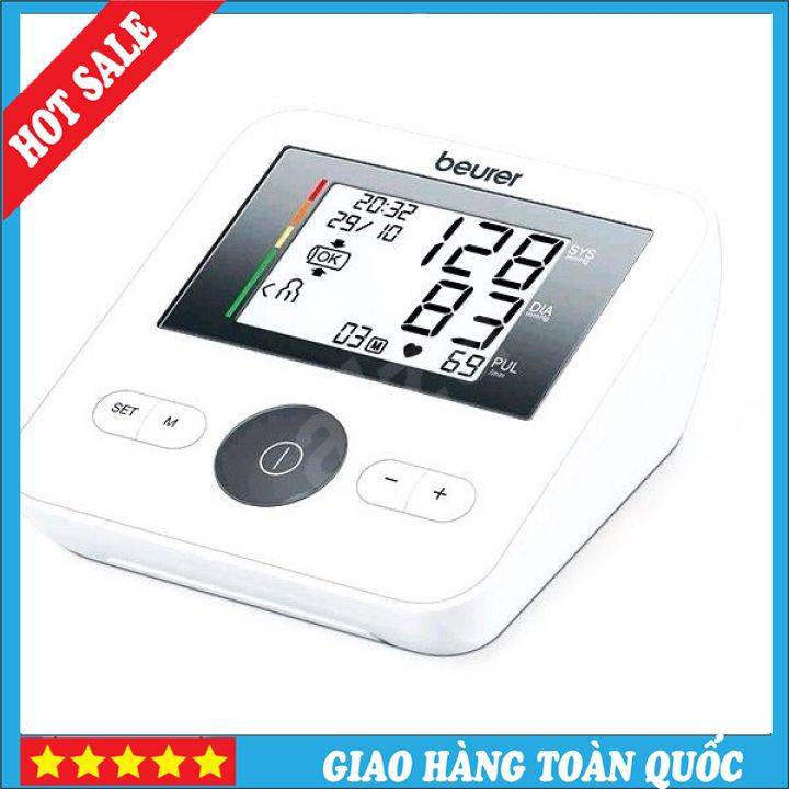 🎁🎁NHẬP KHẨU ĐỨC🎁🎁 Máy Đo Huyết Áp Beurer BM27 Nhỏ Gọn Tiện Mang Đi - Đo Huyết Áp, Đo Nhịp Tim Nhanh, Chính Xác