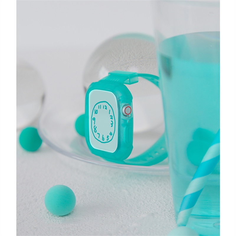 Dây Đeo Silicone Trong Suốt Dành Cho Đồng Hồ Thông Minh Apple Band Series SE 6 5 3 2 1 iWatch 38/40mm 42/44MM