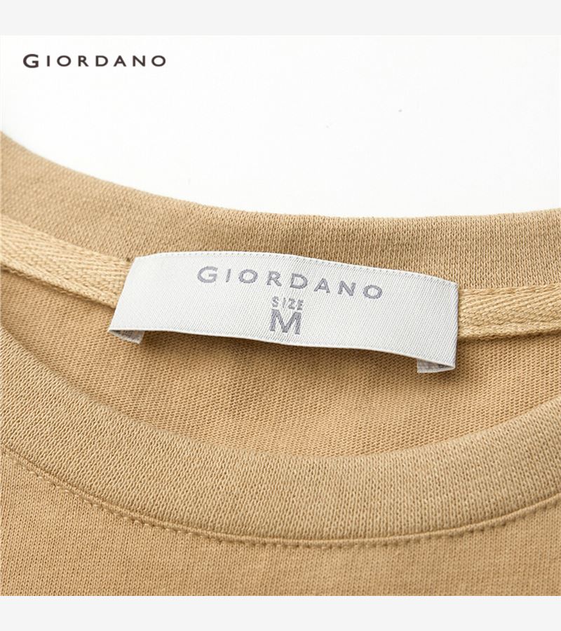 Đầm Giordano tay ngắn in họa tiết chữ thời trang cho nữ 18461916