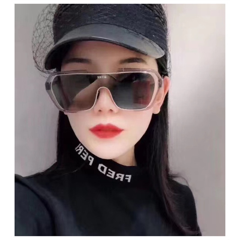 (AIMURUSI) COD Kính Râm Chụp Ảnh Đường Phố Chống Tia UV Màu Đỏ Cỡ Lớn Phong Cách Đường Phố Retro Thời Trang Cho Nam Và Nữ