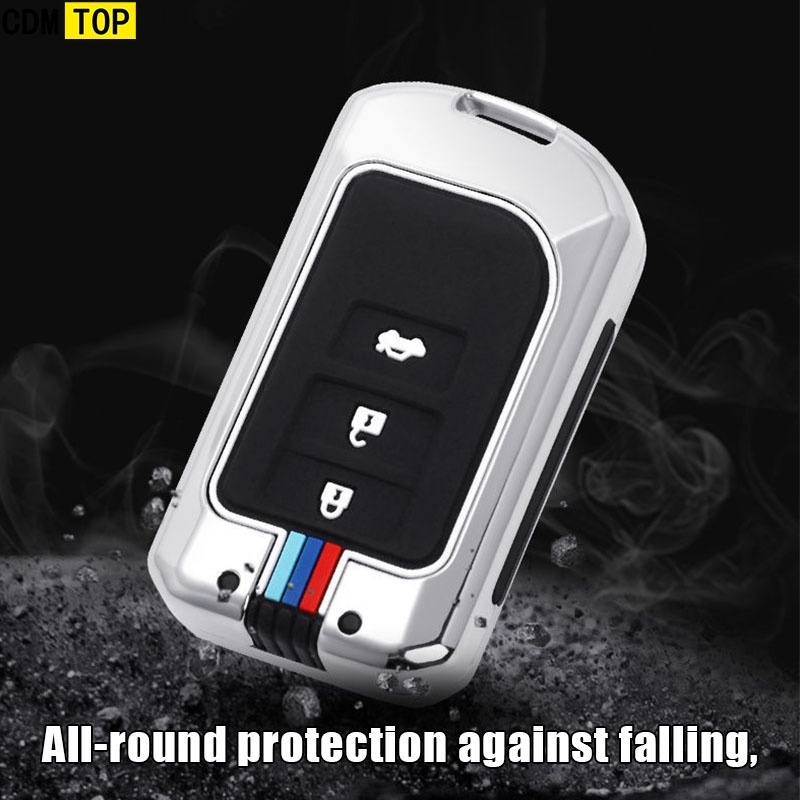 Ốp Bọc Chìa Khóa Bằng Kẽm Cho Toyota Vios 2014-2018 / Vios 2019-2020