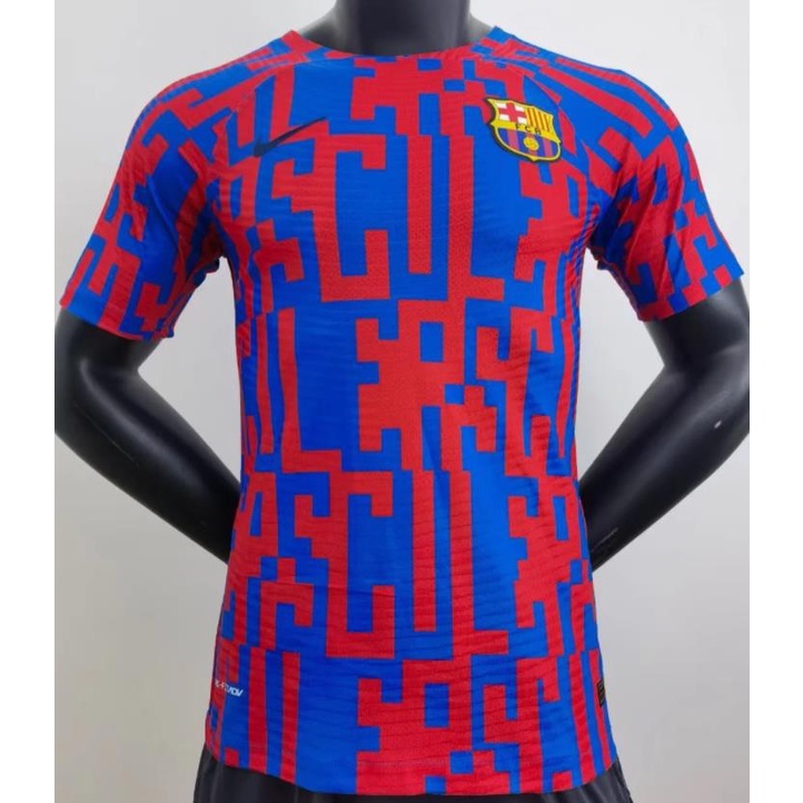 Áo Thun Bóng Đá In Logo Barcelona 2022/2023 Thời Trang Cho Nam