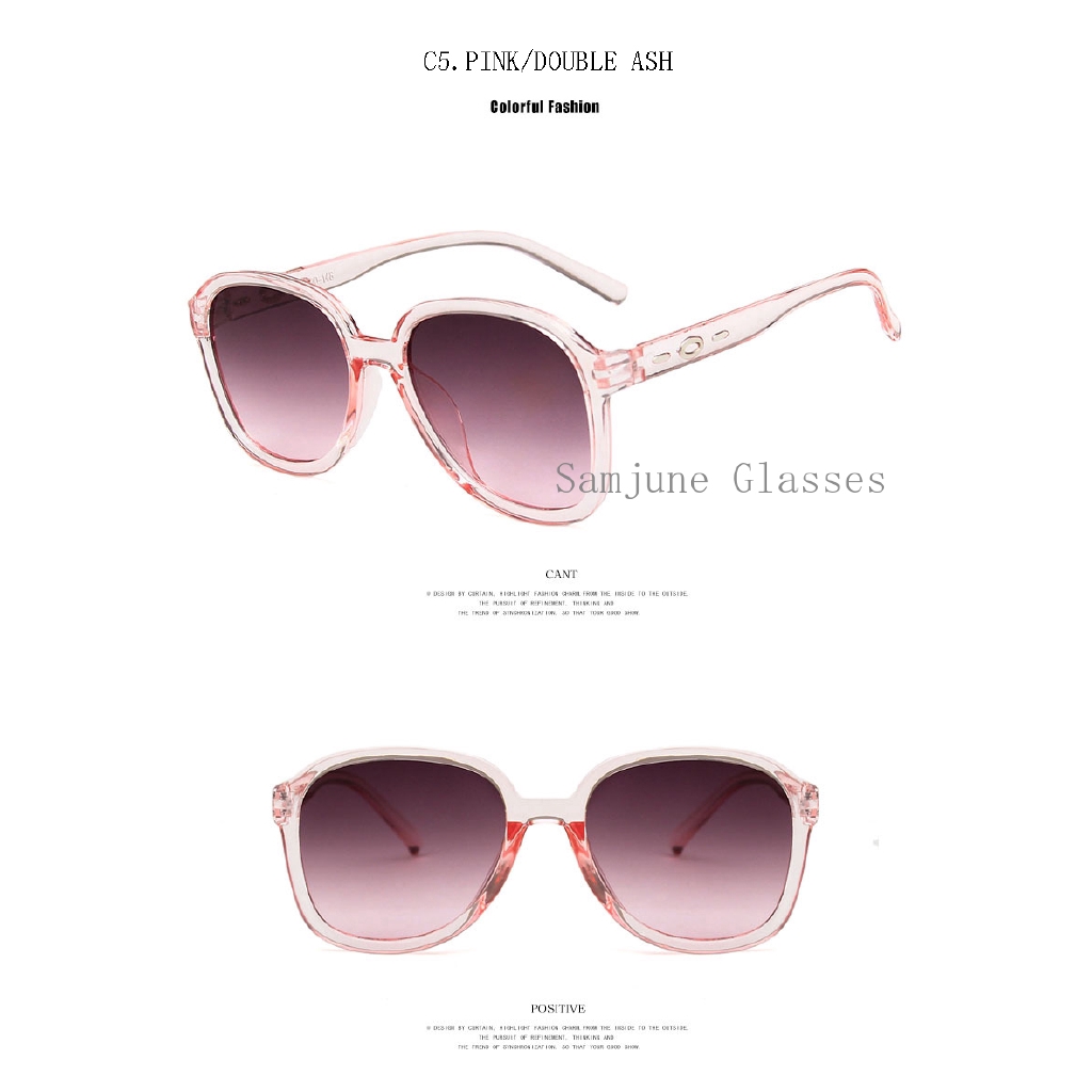 Kính mát Samjune gọng vuông thời trang retro cho nữ