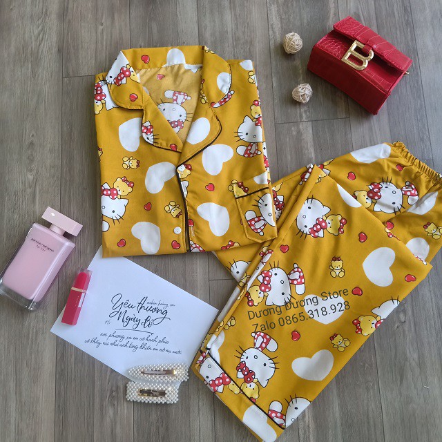 [XẢ KHO] Bộ Pijama Kate Thái Tay Cộc Quần Dài, Tay Dài Quần Dài