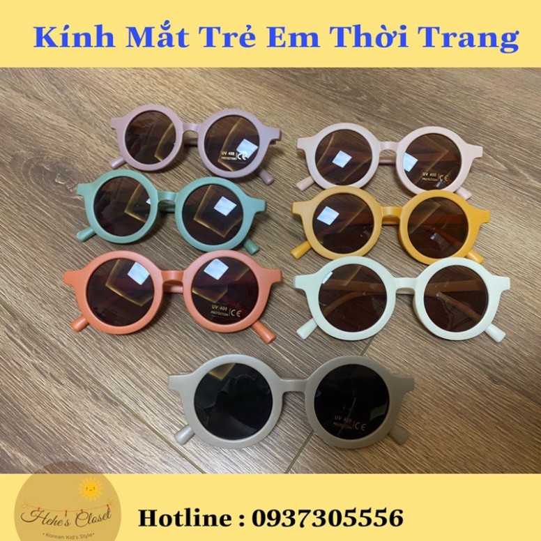 Kính Mắt Trẻ Em Thời Trang Chống Tia UV Túi Zip