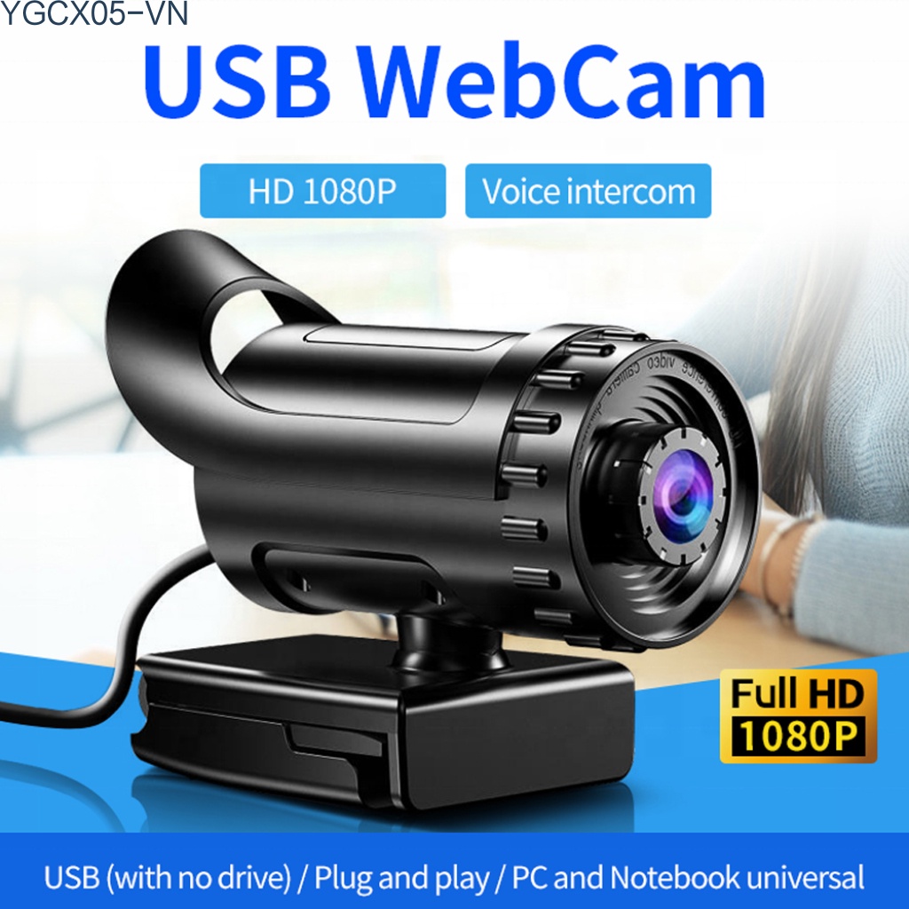 Toàn Bộ Webcam Full Hd 1080p / 2k / 4k Cắm Và Play Tự Động Lấy Nét Kèm Giá Đỡ Cho Skype / Youtube