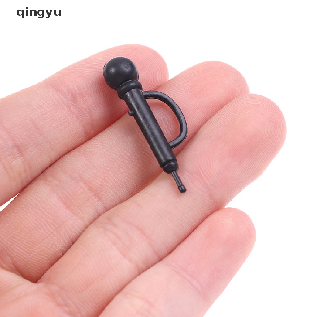 qingyu Cute Mini Plastic Microphone Model Dollhouse Miniature Furniture Accessories PLI