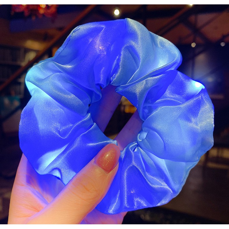 Scrunchies cột tóc noel giáng sinh xmas đèn LED phát sáng nổi bật