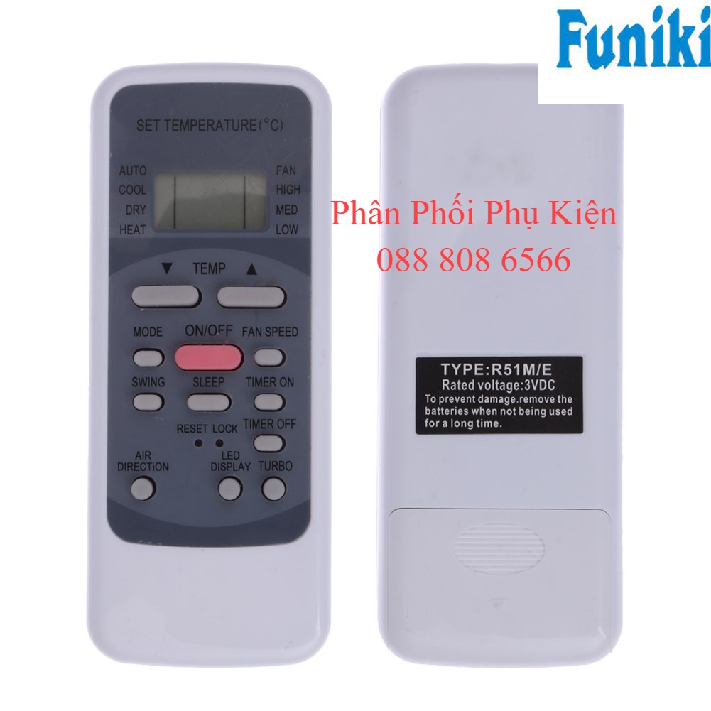 Điều khiển điều hòa Funiki - Remote điều hòa Funiki - Điều khiển máy lạnh Funiki - Remote máy lạnh Funiki LOẠI TỐT