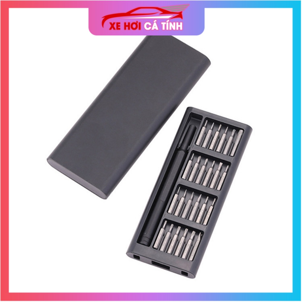 [⚡FLASH SALE⚡] Bộ tua vít đa năng mini 24 đầu và 1 cán xoay chất liệu thép từ tính cao cấp sửa chữa máy móc, điện tử cỡ