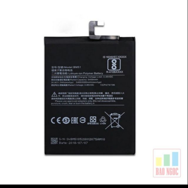 Thay pin cho điện thoại Xiaomi Mi Max 3 BM51 xịn - Bảo hành 6 tháng