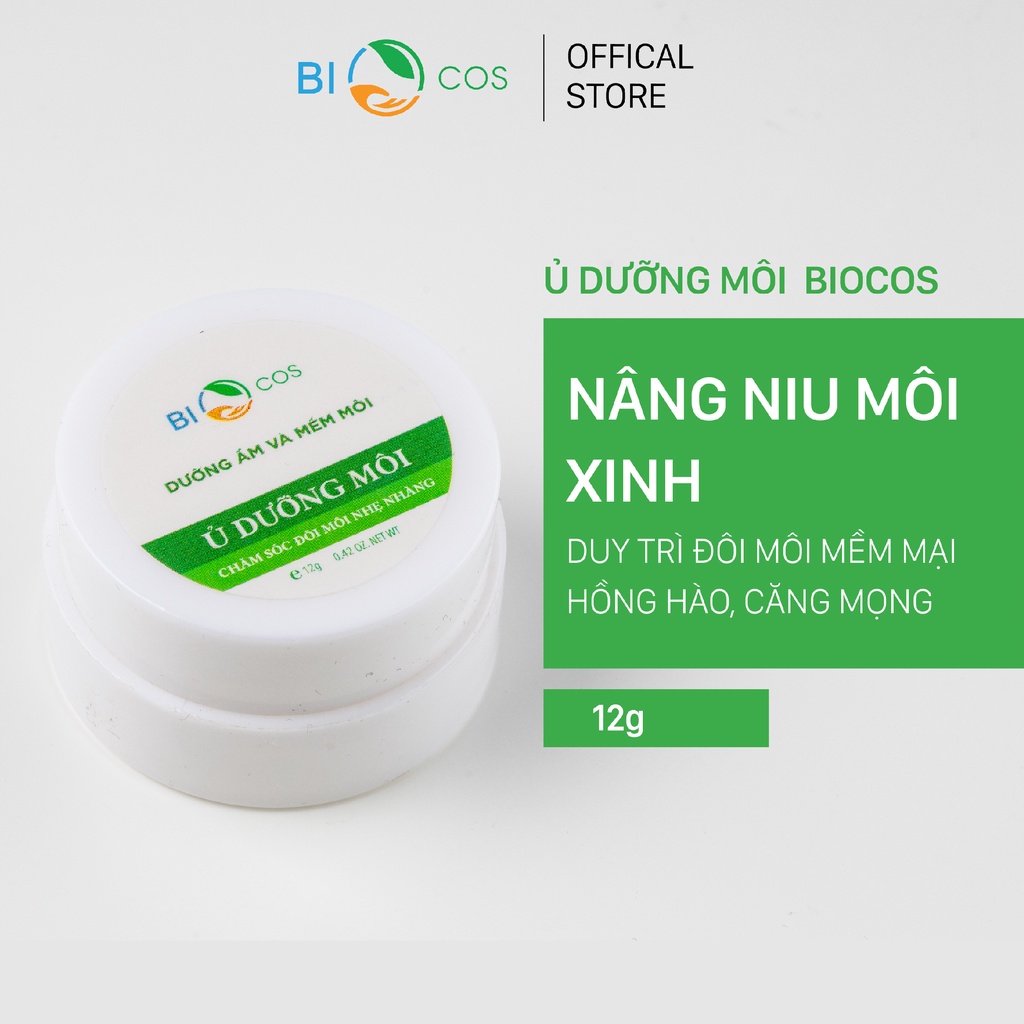 Son Dưỡng Môi BIOCOS 12g - Dưỡng Ẩm, Mờ Thâm, Tạo Nền Make Up