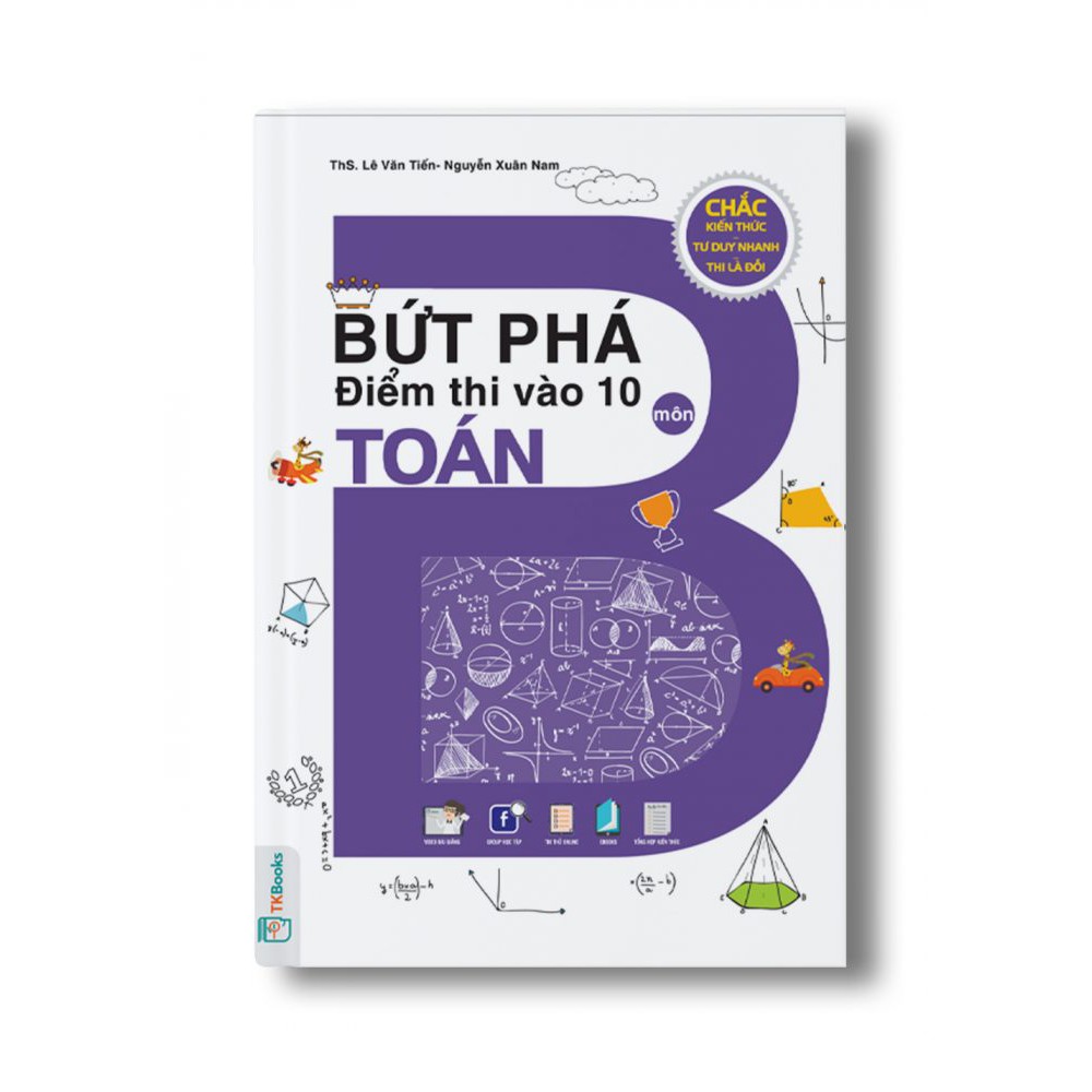 Sách - Combo Bứt Phá Điểm Thi Vào 10 Môn Toán + Bứt Phá Điểm Thi Vào 10 Môn Ngữ Văn + tặng kèm bút hoạt hình