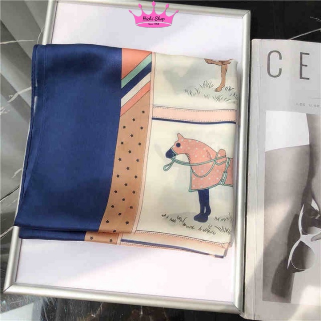 [HÀNG MỚI] Khăn Lụa Vuông Cao Cấp, Khăn Vuông Turban Badana Quàng Cổ, Quấn Tóc, Làm Áo Yếm, Khăn Vuông.