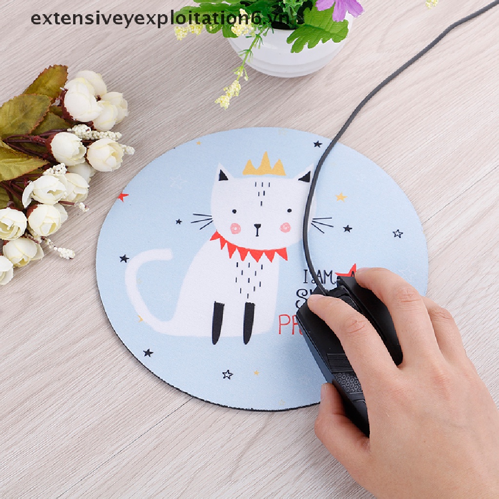 1 Miếng Lót Chuột Cao Su Chống Trượt Hình Tròn Dễ Thương E6VN / E6VN