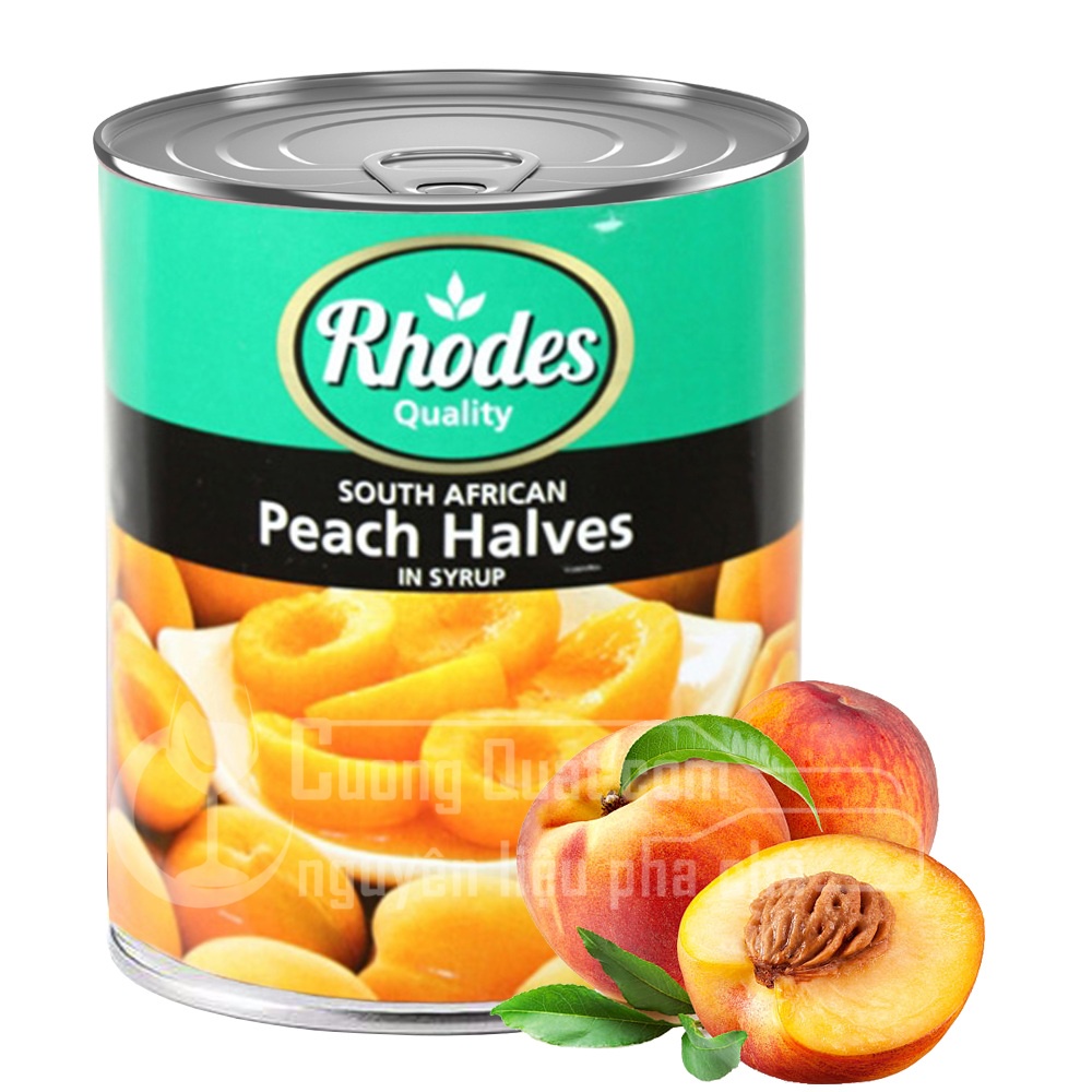 Đào hộp ngâm Rhodes 820g - mugongshop