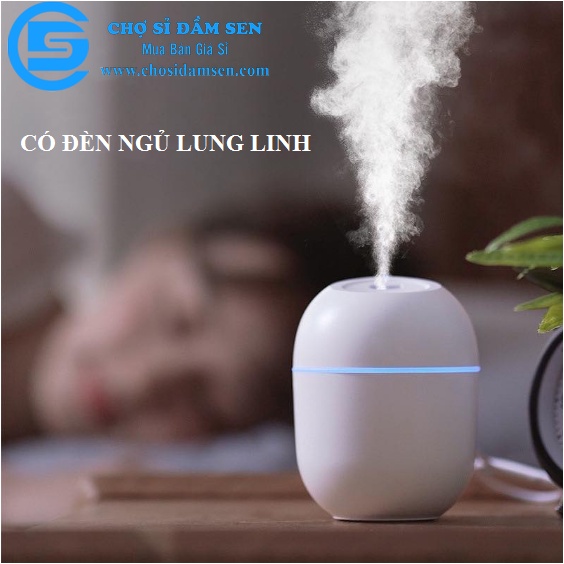 Máy xông tinh dầu mini tạo ẩm, máy khuếch tán tinh dầu phun sương tỏa hương khử mùi, xua đuổi muỗi