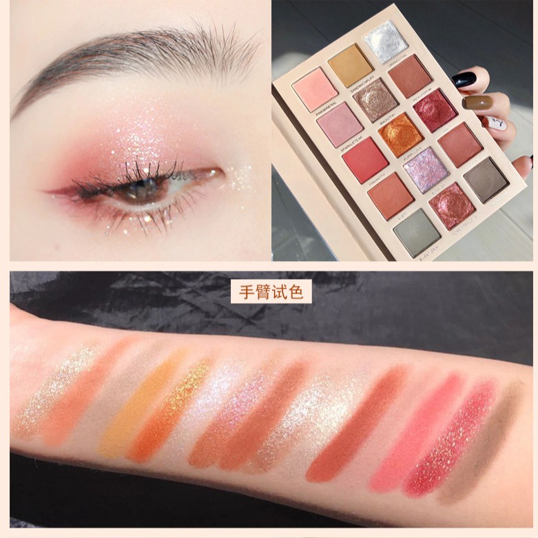 Bảng Phấn Mắt Nhũ Nozo 15 Ô Châu Âu | BigBuy360 - bigbuy360.vn