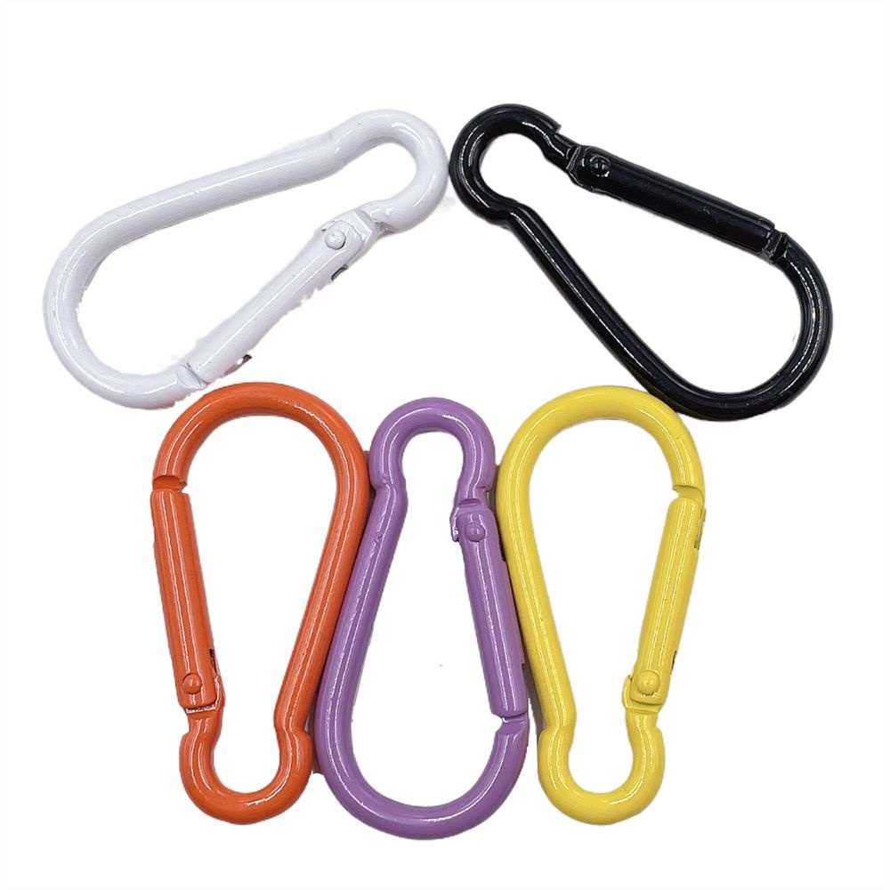 Móc Khóa Carabiner 45x24mm Nhiều Màu Sắc Dùng Làm Trang Sức Cắm Trại