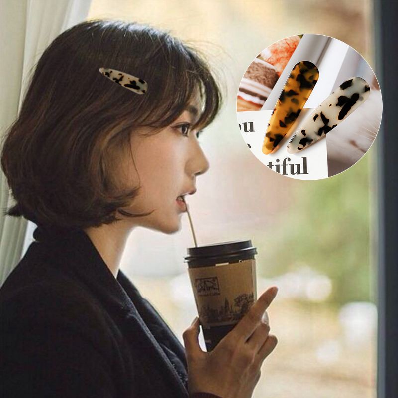 Youyo Kẹp Tóc BB Họa Tiết Da Báo Phong Cách Hàn Quốc Cho Nữ