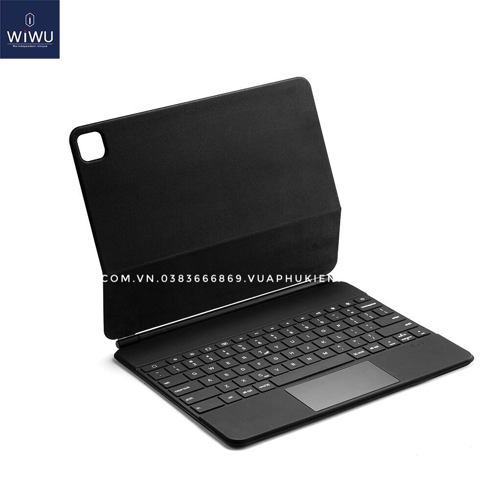Bao da kèm bàn phím Wiwu Magic Keyboard cho iP Pro 11/12.9"  từ tính hút nam châm - vuaphukien