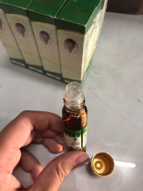 Hàng xách tay Thái Lan.  Dầu Nóng 22 Vị Thảo Dược OTOP Herbal Liquid Balm Yatim Brand Thái Lan