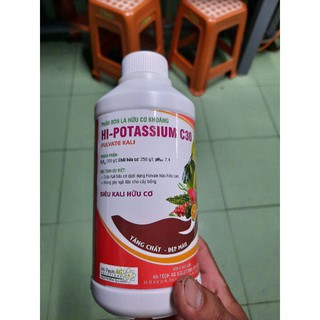 Phân bón kali hữu cơ cao cấp Hi-Potassium C30 chính hãng Lộc Trời 500ml