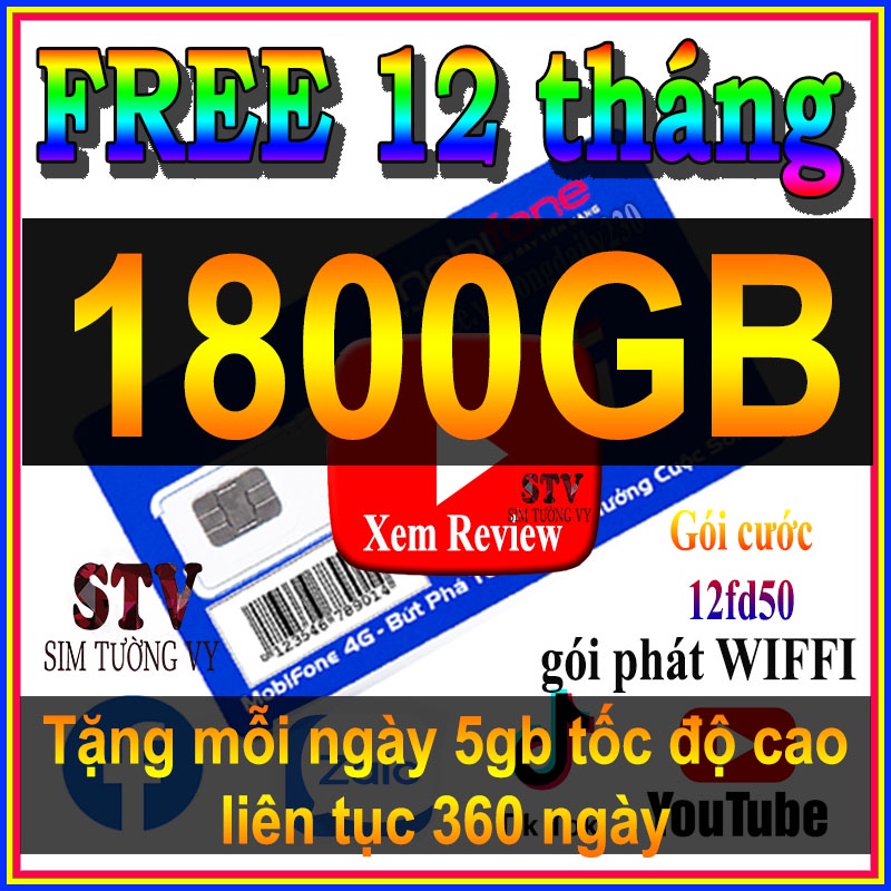 Sim 4g miễn phí 1 năm 12fd50/12mdt50/12max90