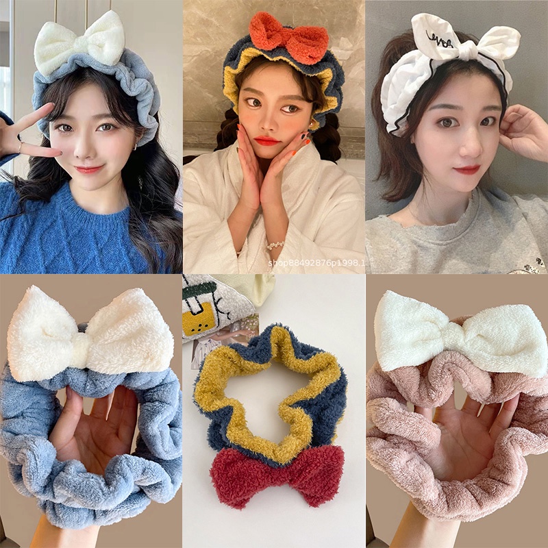 Băng Đô Cài Tóc Phối Lông Kiểu Hàn Quốc Dễ Thương Cho Bé Gái