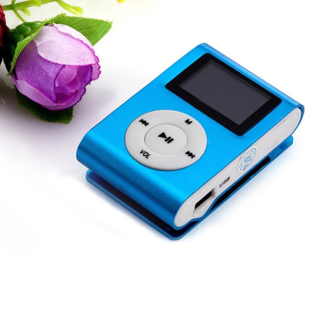 Máy Nghe Nhạc Mp3 Mini Có Màn Hình Lcd Hỗ Trợ Thẻ Nhớ