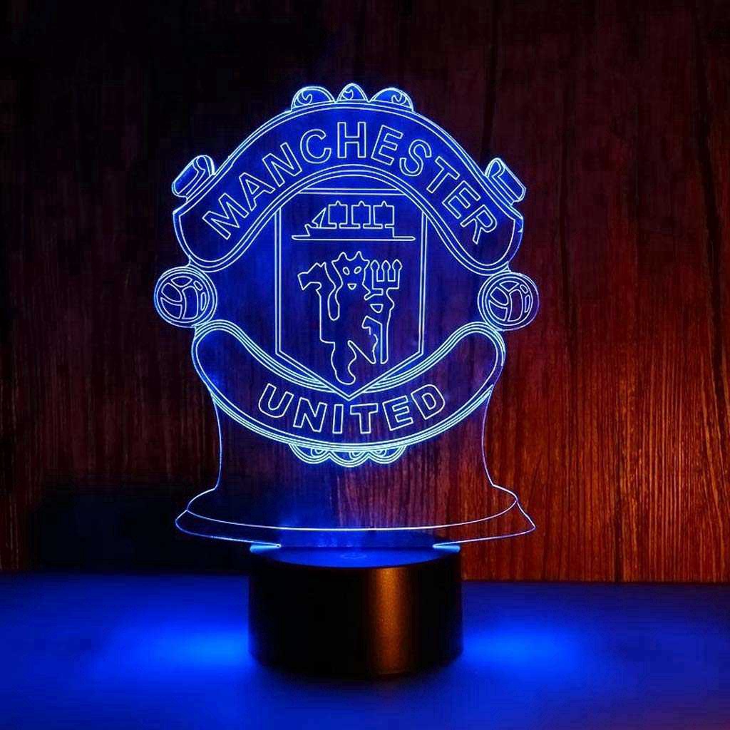 Đèn Ngủ 3D 7 Màu Hình Câu Lạc Bộ Bóng Đá Real Madrid