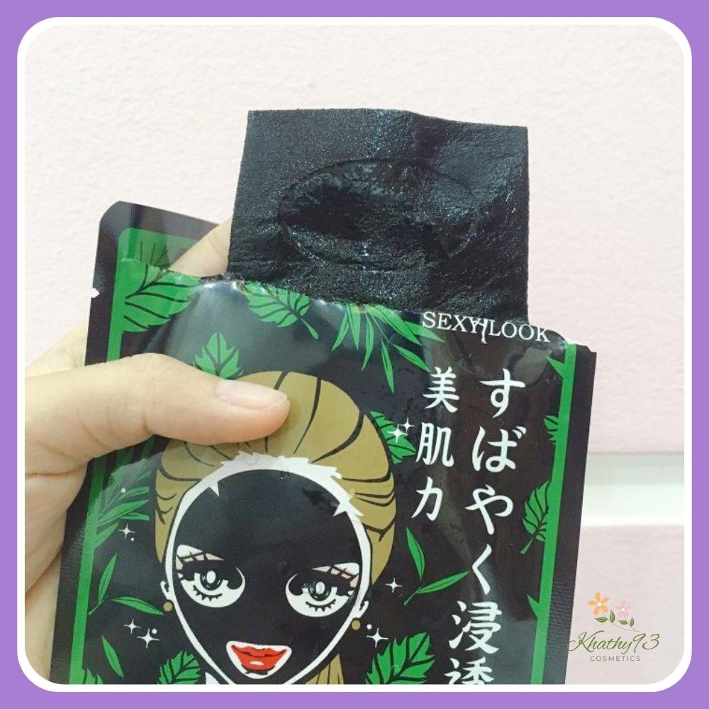 Mặt Nạ Tràm Trà Sexylook Tea Tree Anti Bleshmish Black Facial Mask Hộp 5 Miếng