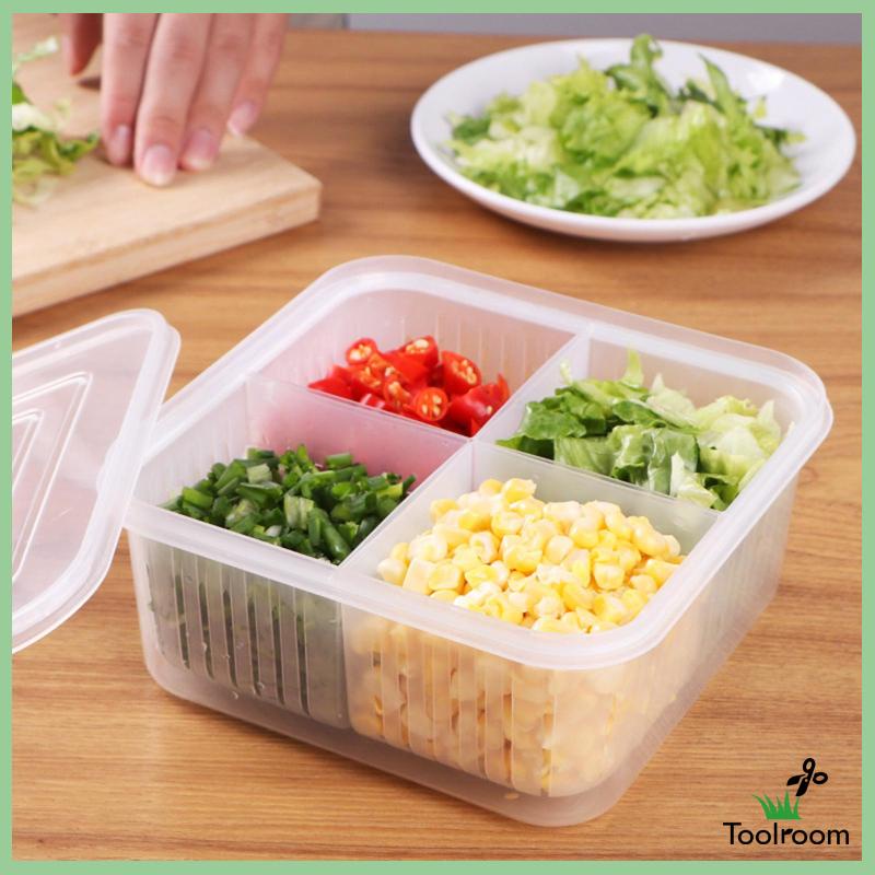 Hộp nhựa 4 ngăn đựng thực phẩm tiện lợi