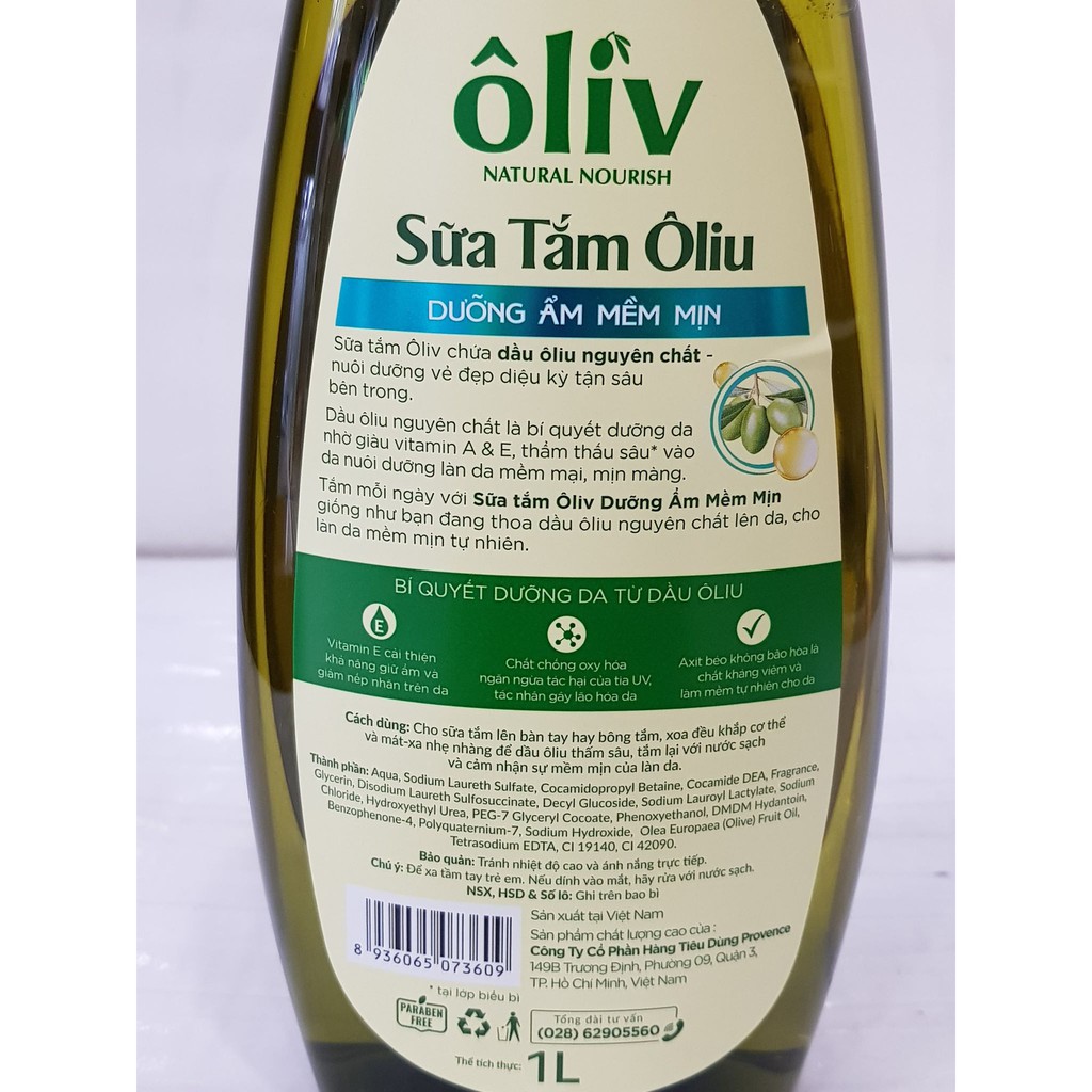 Sữa Tắm Oliv Sáng Da 1lít