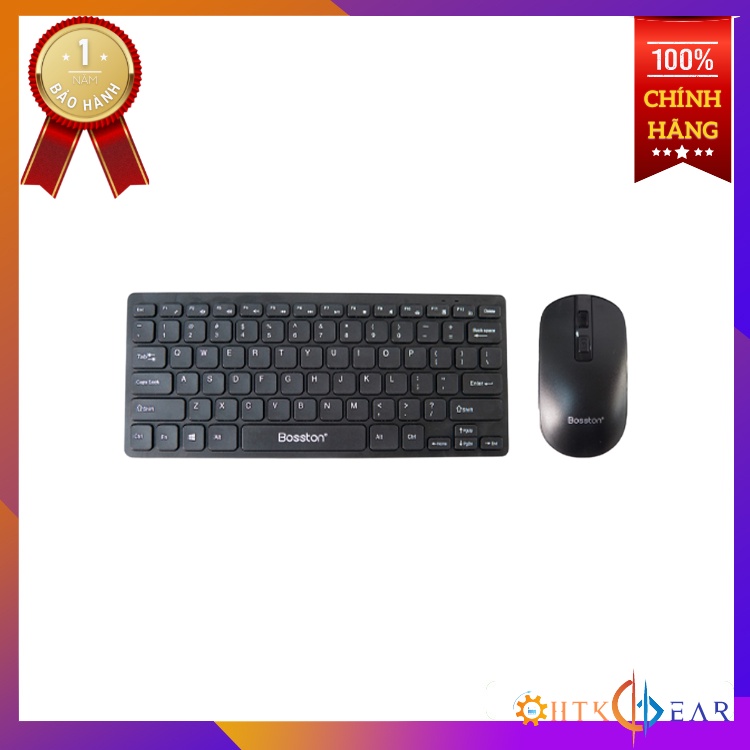 Combo Không Dây Bàn Phím + Chuột BOSSTON WS600 Mini Chính hãng