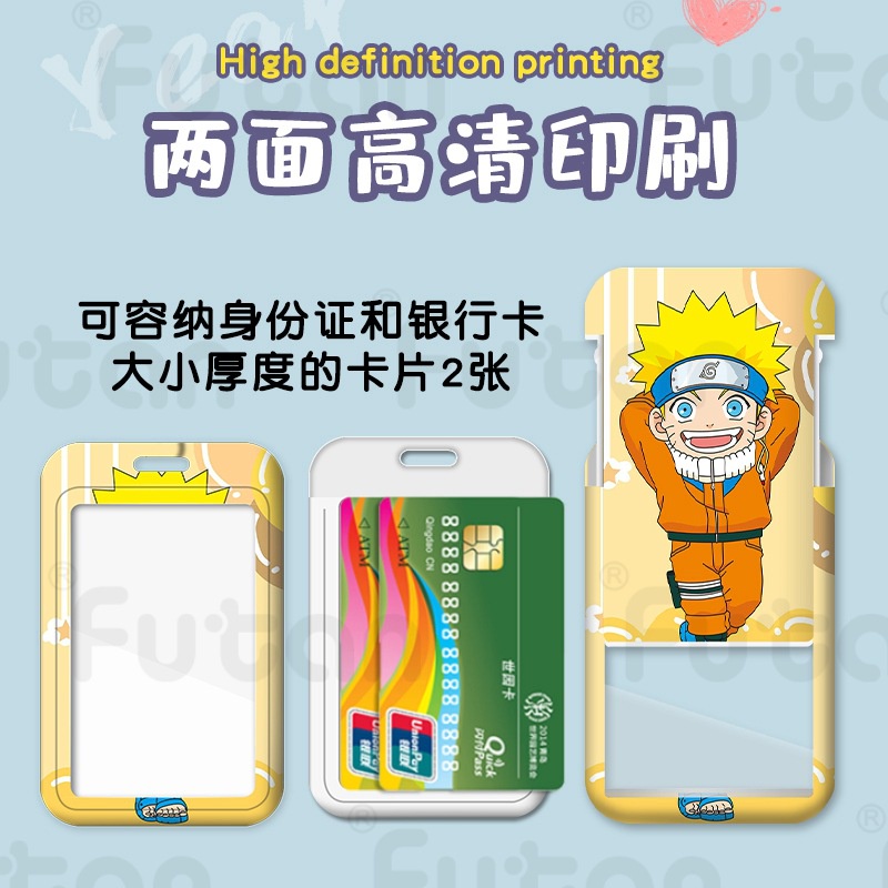 Ví Đựng Thẻ Họa Tiết Hoạt Hình Naruto One Piece / Dragon Ball / Work Permit / Card Truy Cập