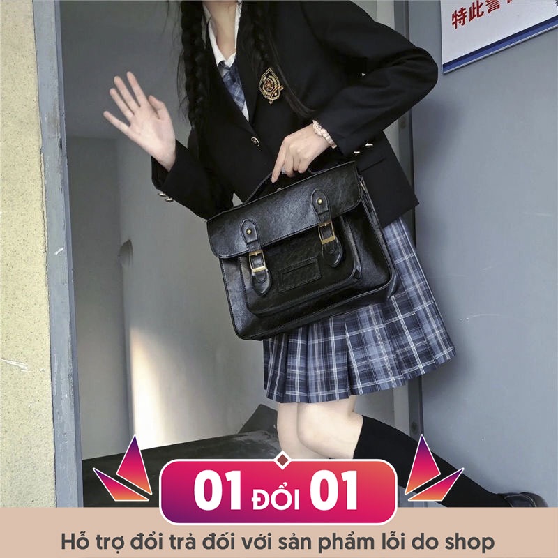 Cặp sách JK da trơn đeo chéo thủy thủ dễ thương phong cách học sinh Nhật Bản C00066