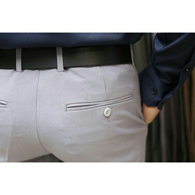 Quần tây nam ghi sáng , quần ống côn , dáng hàn chuẩn vải co giãn nhẹ - AT32 | BigBuy360 - bigbuy360.vn