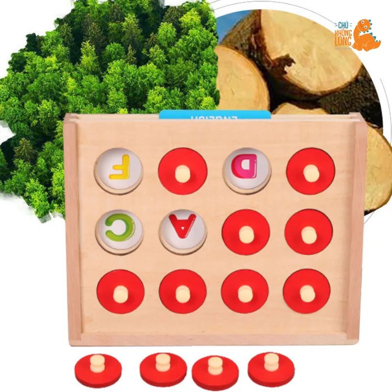 Đồ Chơi Trí Tuệ Gỗ Lật Hình Tìm Cặp Giống Nhau Rèn Luyện Trí Nhớ Và Khả Năng Quan Sát Cho Bé