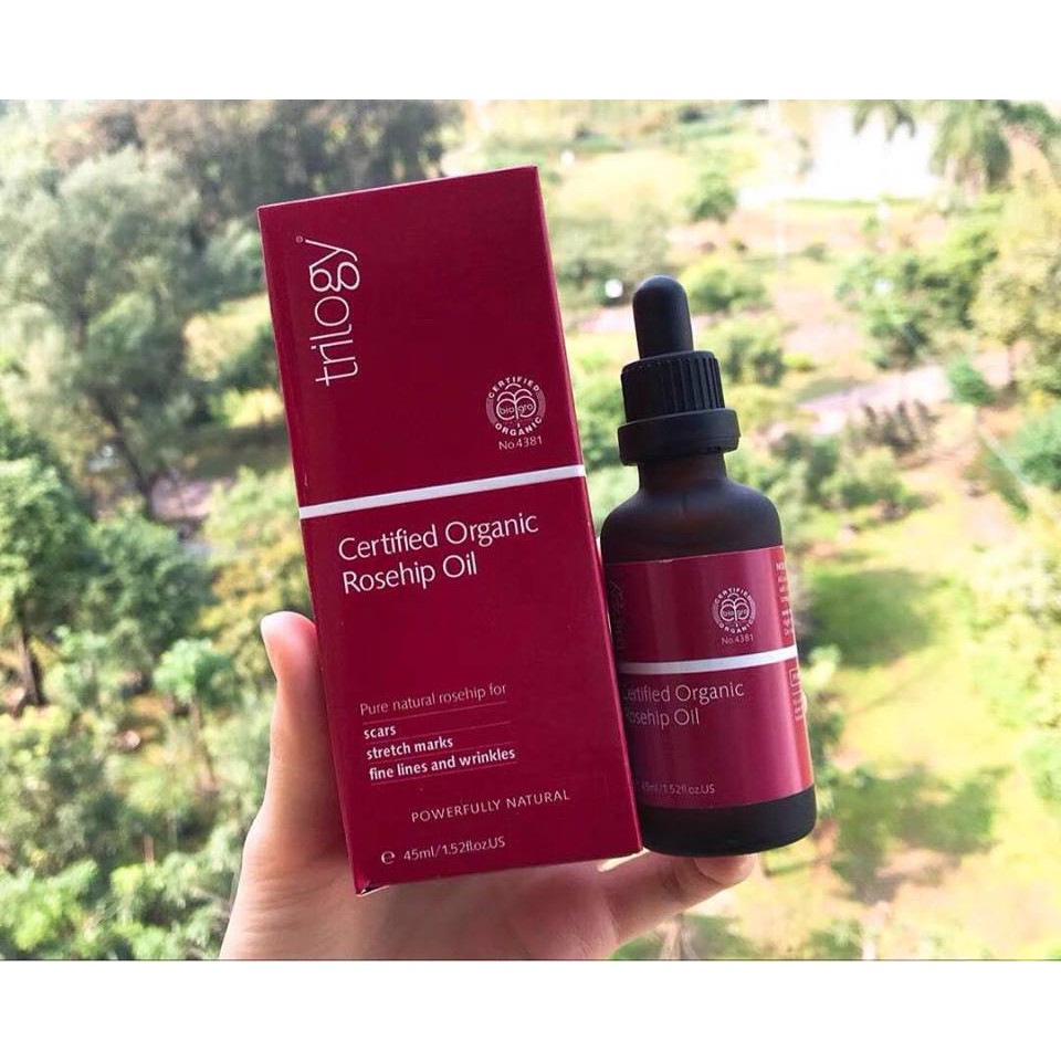 (45ml) Trilogy Certified Organic Rosehip Oil Tinh Dầu Nụ Tầm Xuân