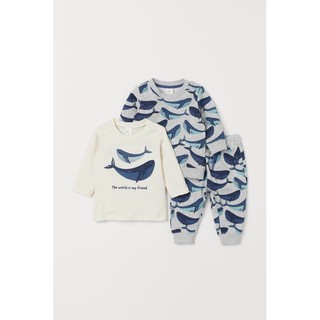 Bộ cá voi 3 chi tiết cho bé - Baby Boo Shop