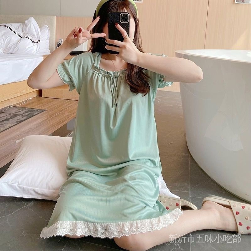 Đầm Ngủ Tay Ngắn Dáng Rộng Dễ Thương Dành Cho Nữ 404