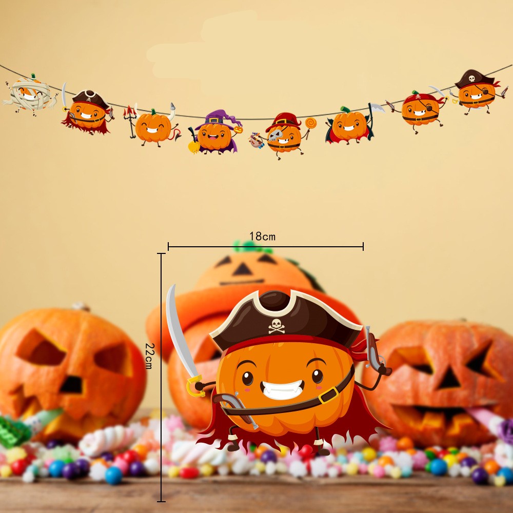 Dây Cờ Treo Trang Trí Halloween / Giáng Sinh 3M