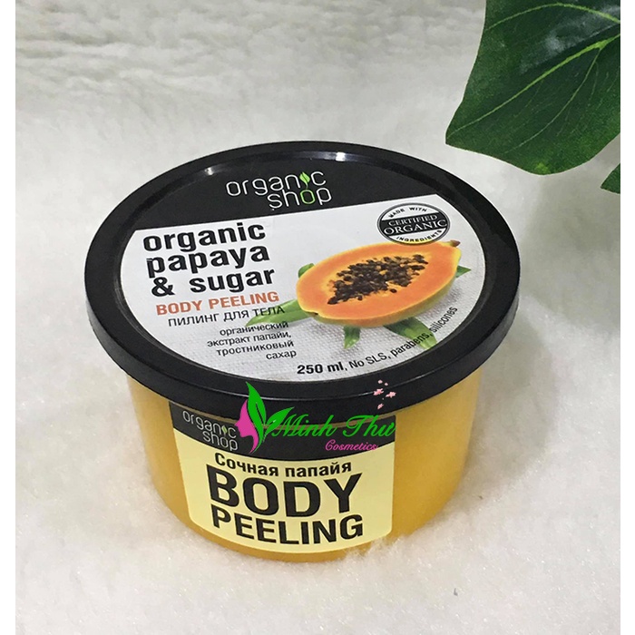 Tẩy tế bào chết toàn thân Organic Shop (hũ)