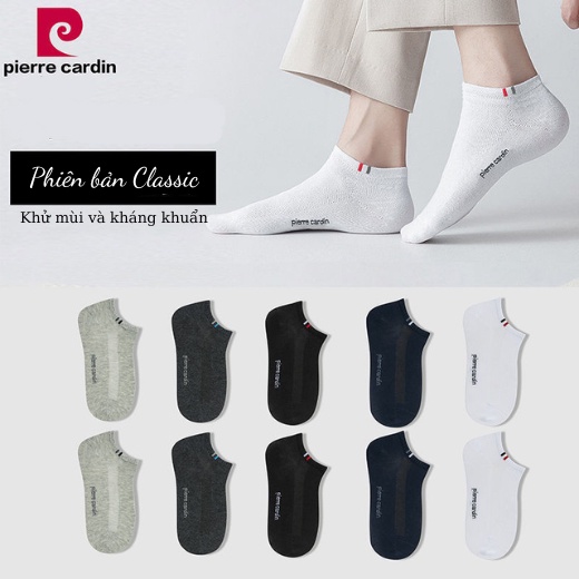 Tất Nam Pierre Cardin chính hãng set 10 đôi Sợi Cao Cấp thoáng khí, thấm hút, kháng khuẩn, săn sale combo vớ nam đàn hồi