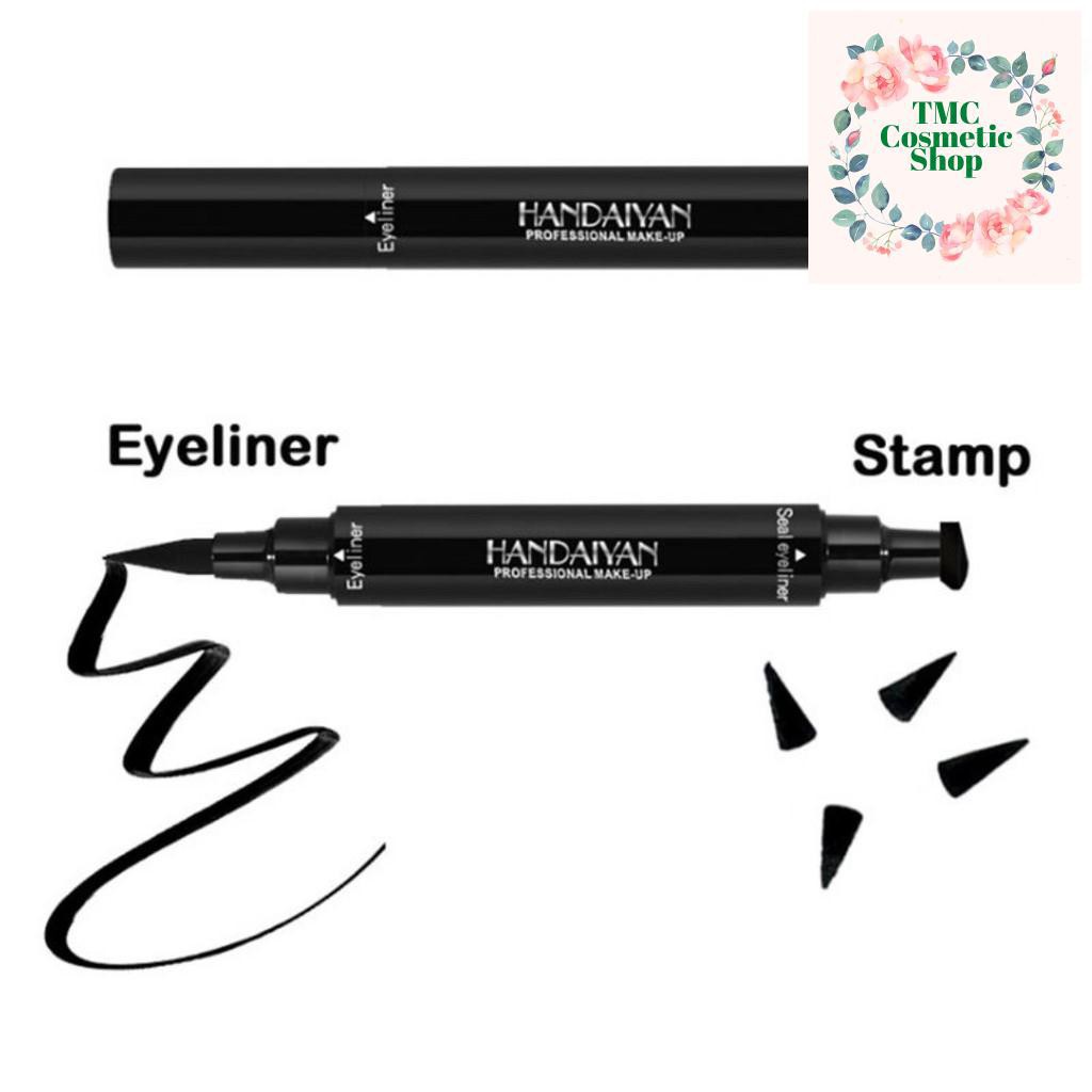 Bút kẻ mắt nước 2 đầu chống nước lâu trôi chuyên dụng trang điểm hiệu HANDAIYAN (khuôn kẻ mắt) | BigBuy360 - bigbuy360.vn