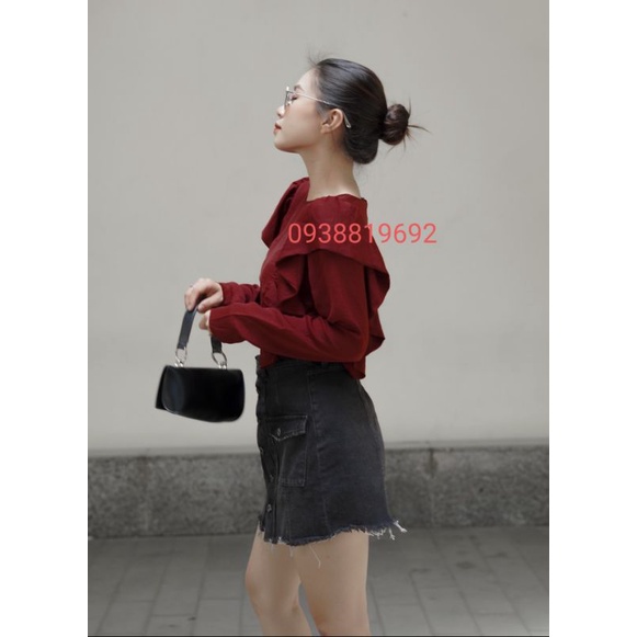 Áo lụa phối bèo dư xịn có bigsize
