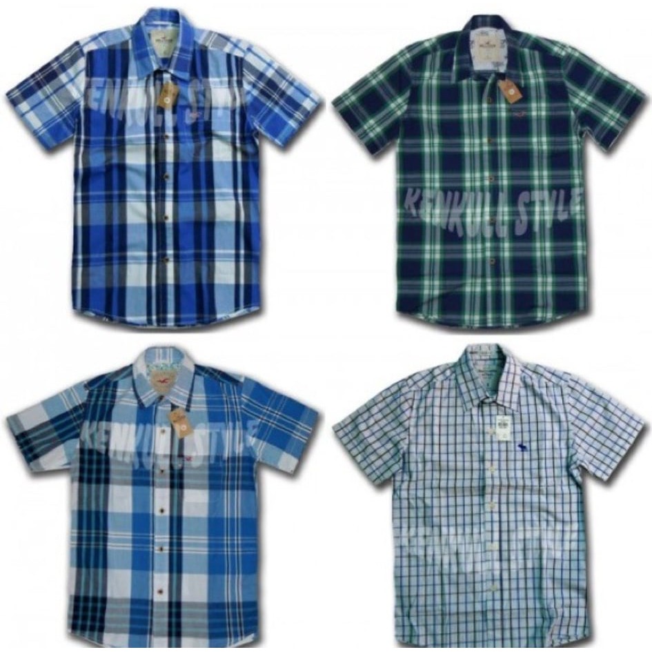 Áo Sơ mi HOLLISTER Tay Ngắn sọc kẻ